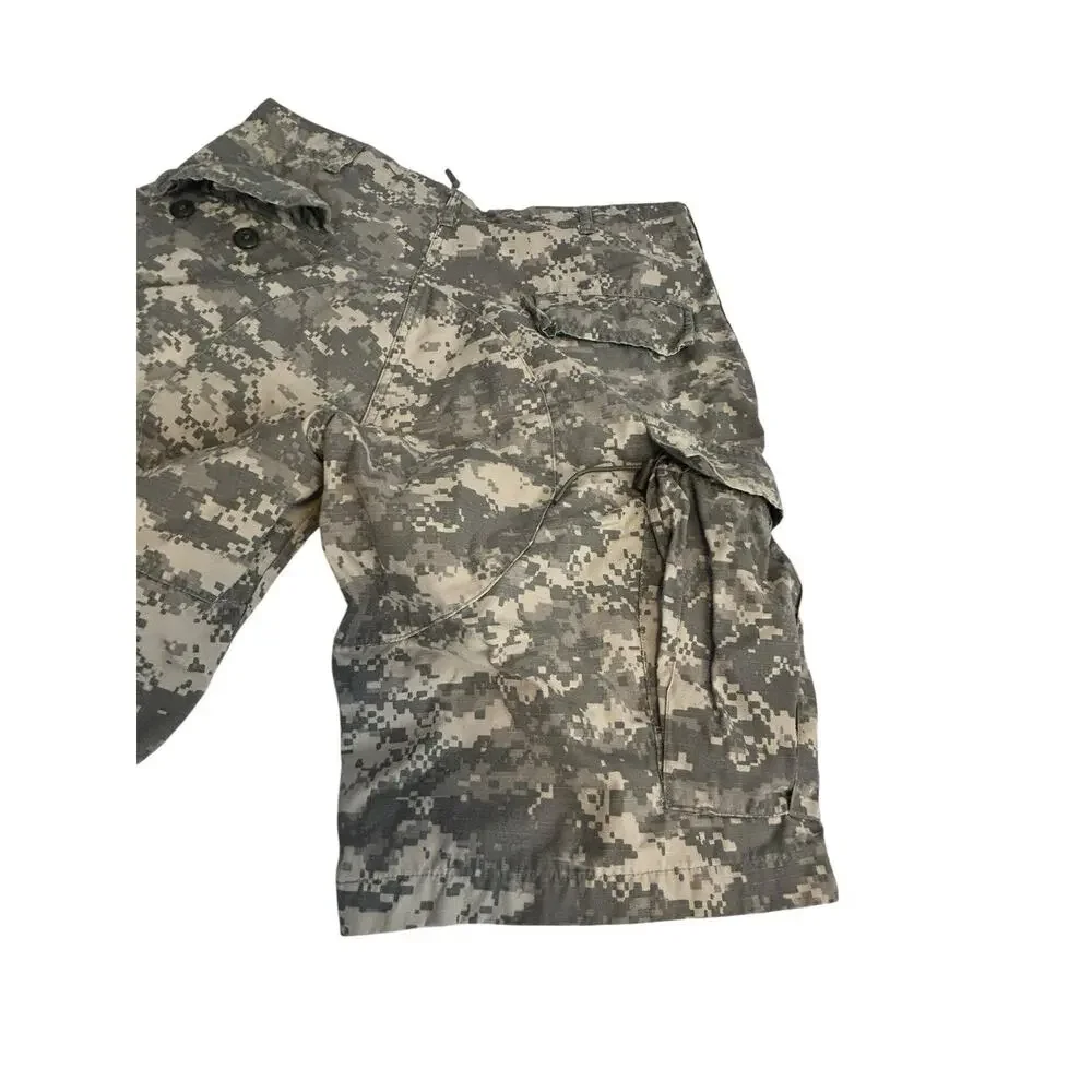 AUTHENTIC ACU Army Cargo Fatigue Camouflage Camo DIGITAL long SHORTS GI Pants 32